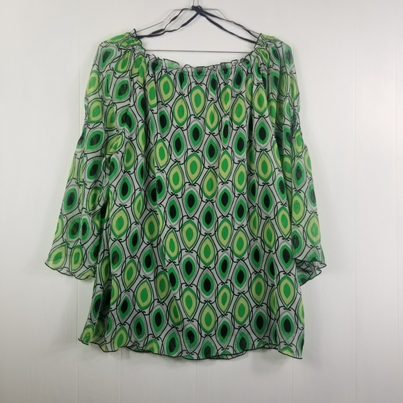 Le Bob green top sz 14w - Picture 2 of 4